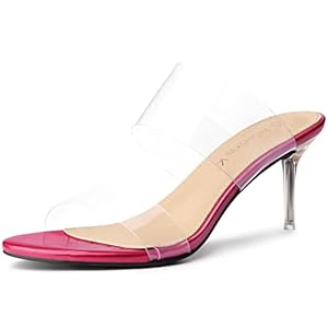 imagen de visita la tienda de allegra k allegra k sandalias transparentes tacones de aguja transparentes para mujeres