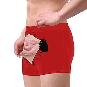 imagenes de beokeuioe calzoncillos tipo boxer personalizados divertidos para el dia de san valentin de algodon transpirables y comodos.