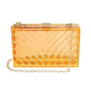 fotografía de wjcd bolso de noche transparente para mujer bolso de mano transparente acrilico
