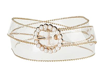 imagen cinturones transparentes Allegra K