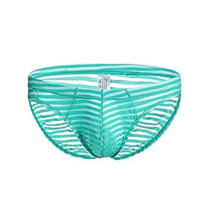 foto de visita la tienda de baronhong baronhong  calzoncillos cortos para hombre ropa interior sexy de malla a rayas calzoncillos transparentes