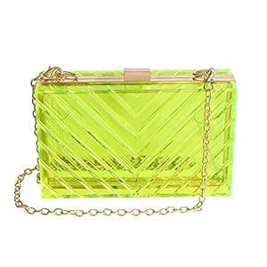 fotografía de wjcd bolso de noche transparente para mujer bolso de mano transparente acrilico